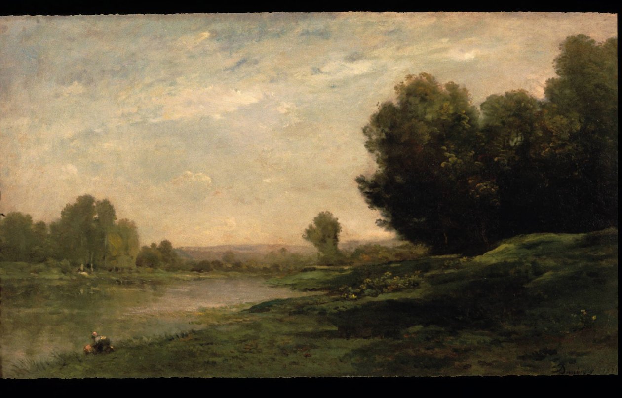 Az Oise partjai alkotó: Charles Francois Daubigny