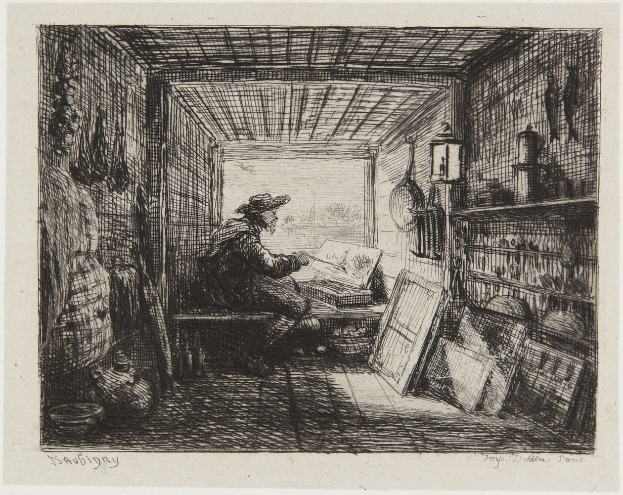 A műteremhajó alkotó: Charles Francois Daubigny