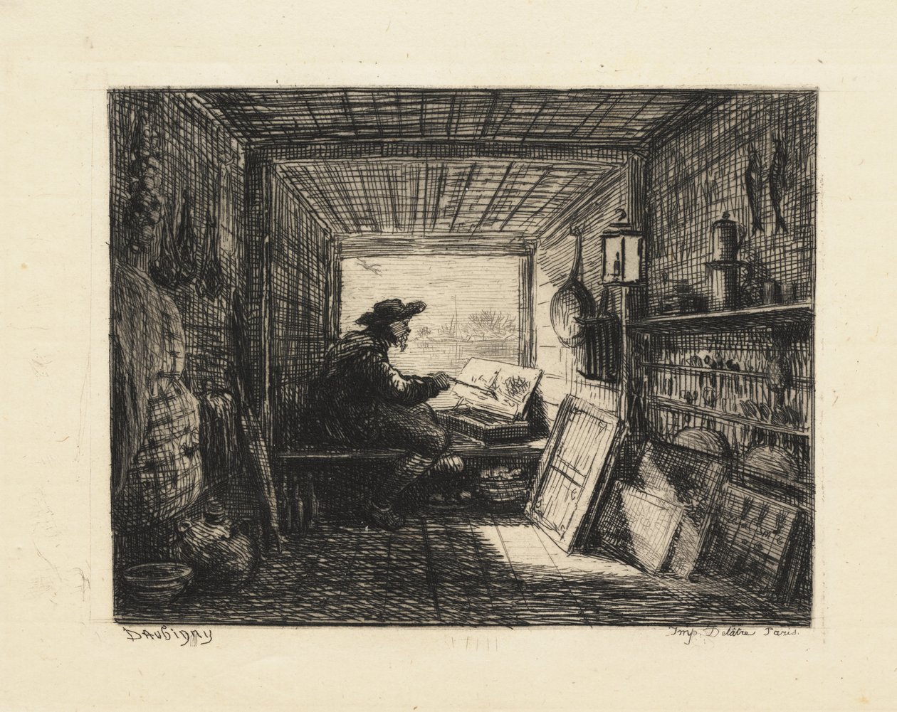 A hajóstúdió alkotó: Charles Francois Daubigny