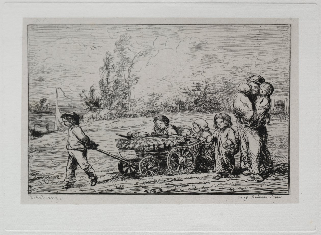 A hajókirándulás: költözés a "Le Botinba" (A hajó berendezése) vagy a hajóra költözés alkotó: Charles Francois Daubigny
