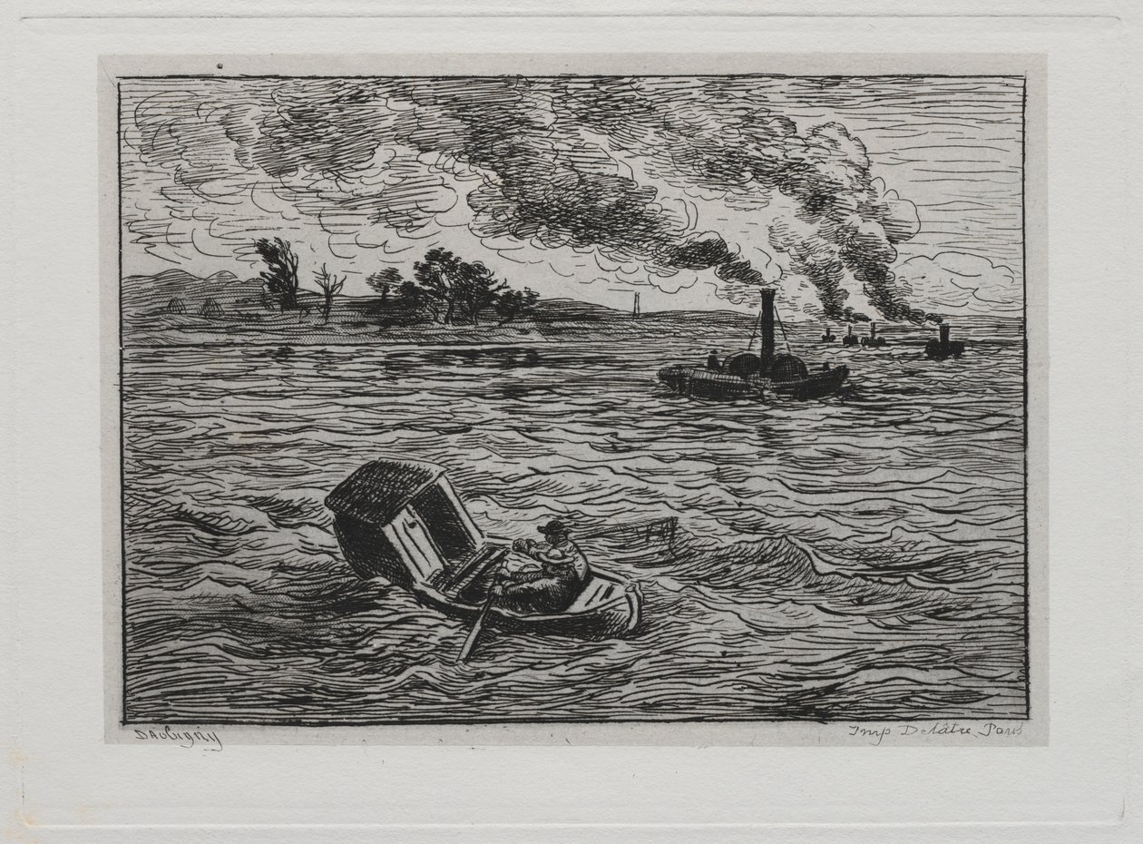 The Boat Trip: The Steamboats vagy Vigyázz a gőzösökre alkotó: Charles Francois Daubigny