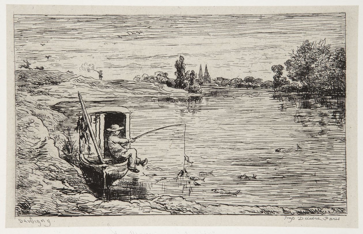A halászó hajósinas alkotó: Charles Francois Daubigny
