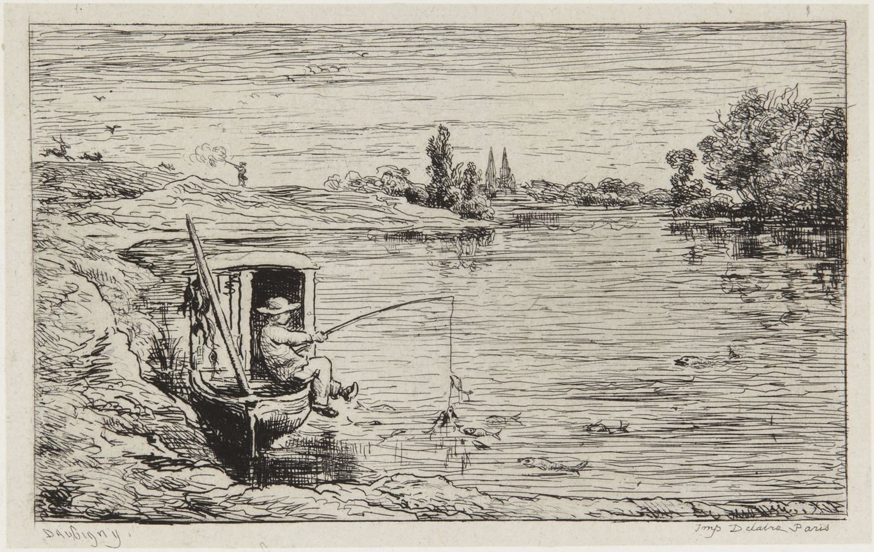A halászó hajósinas alkotó: Charles Francois Daubigny