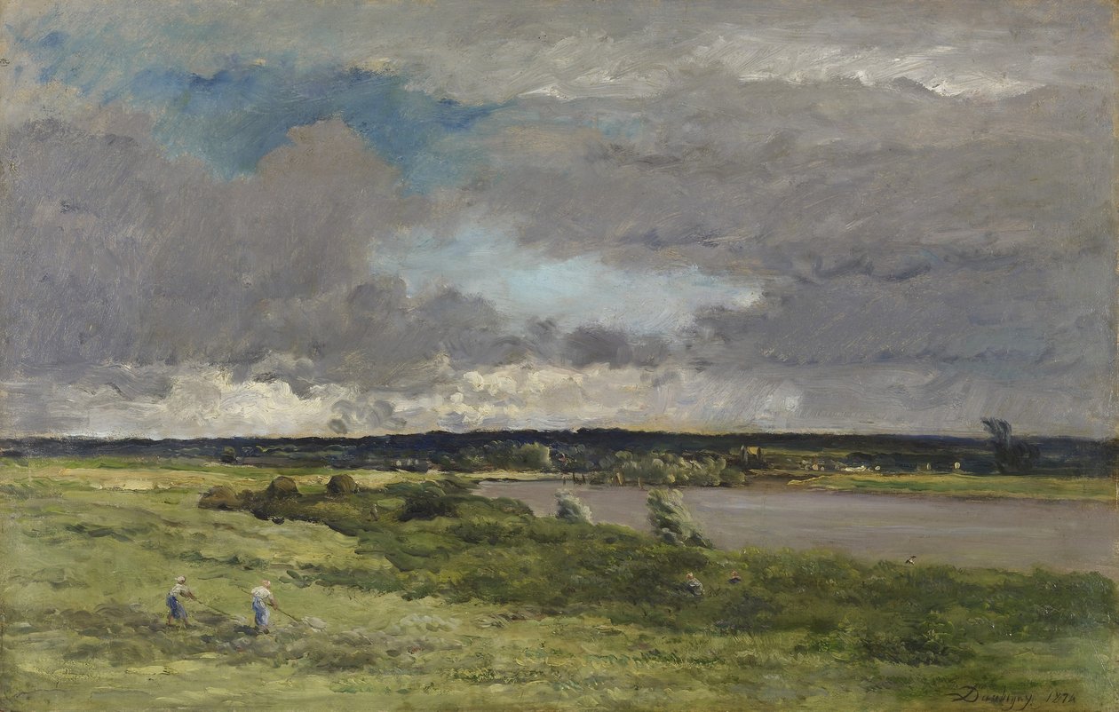 A közeledő vihar; Kora tavasz alkotó: Charles Francois Daubigny
