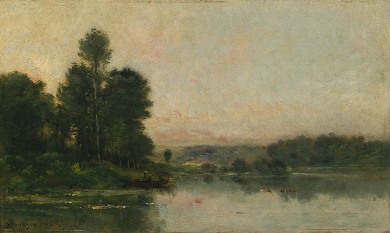 Méry-sur-Oise dombjai, az Auvers-szel szemben alkotó: Charles Francois Daubigny