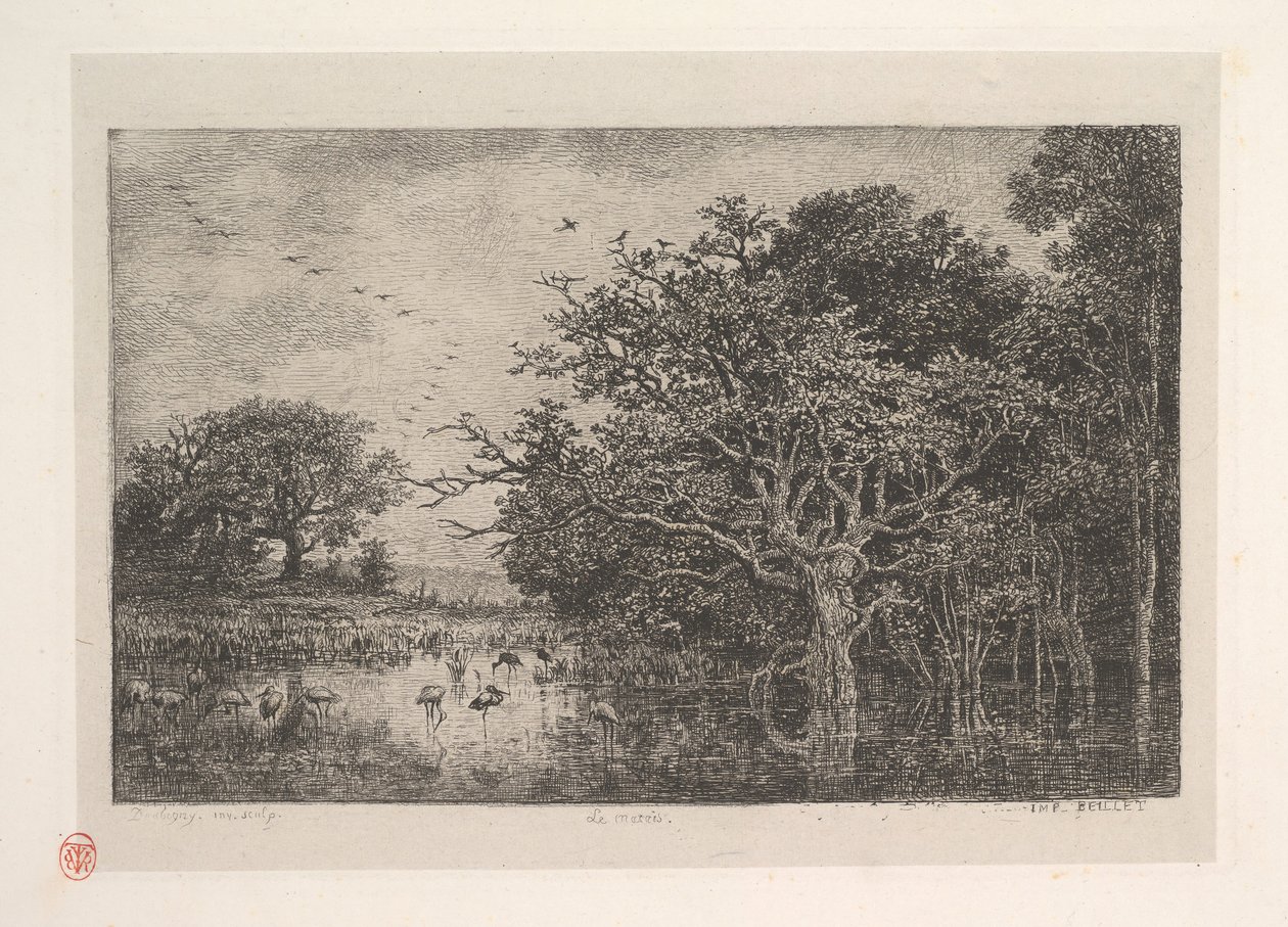 A mocsarak, 1851. alkotó: Charles Francois Daubigny