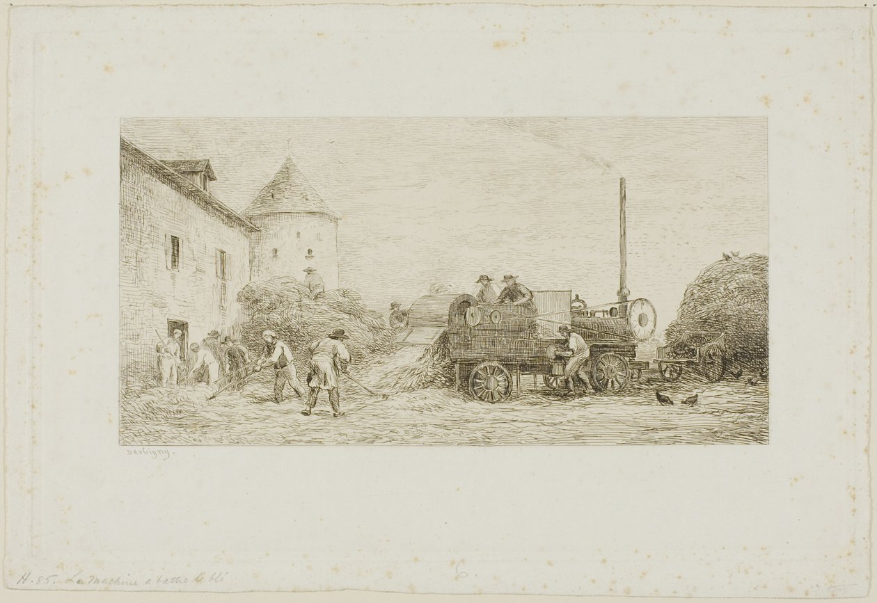 Az aratógép alkotó: Charles Francois Daubigny