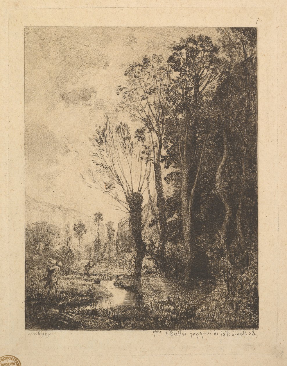 A szatír, 1850. alkotó: Charles Francois Daubigny