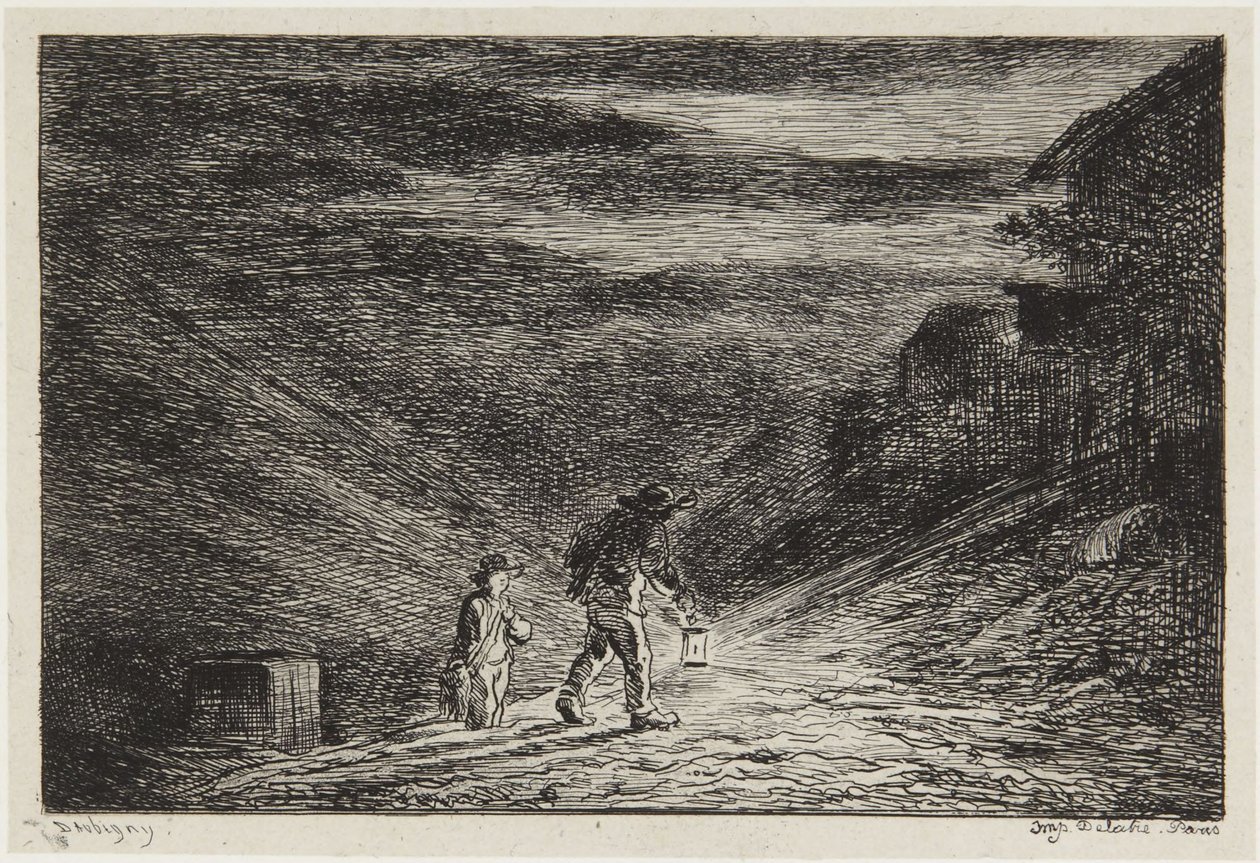 Fogadó keresése alkotó: Charles Francois Daubigny