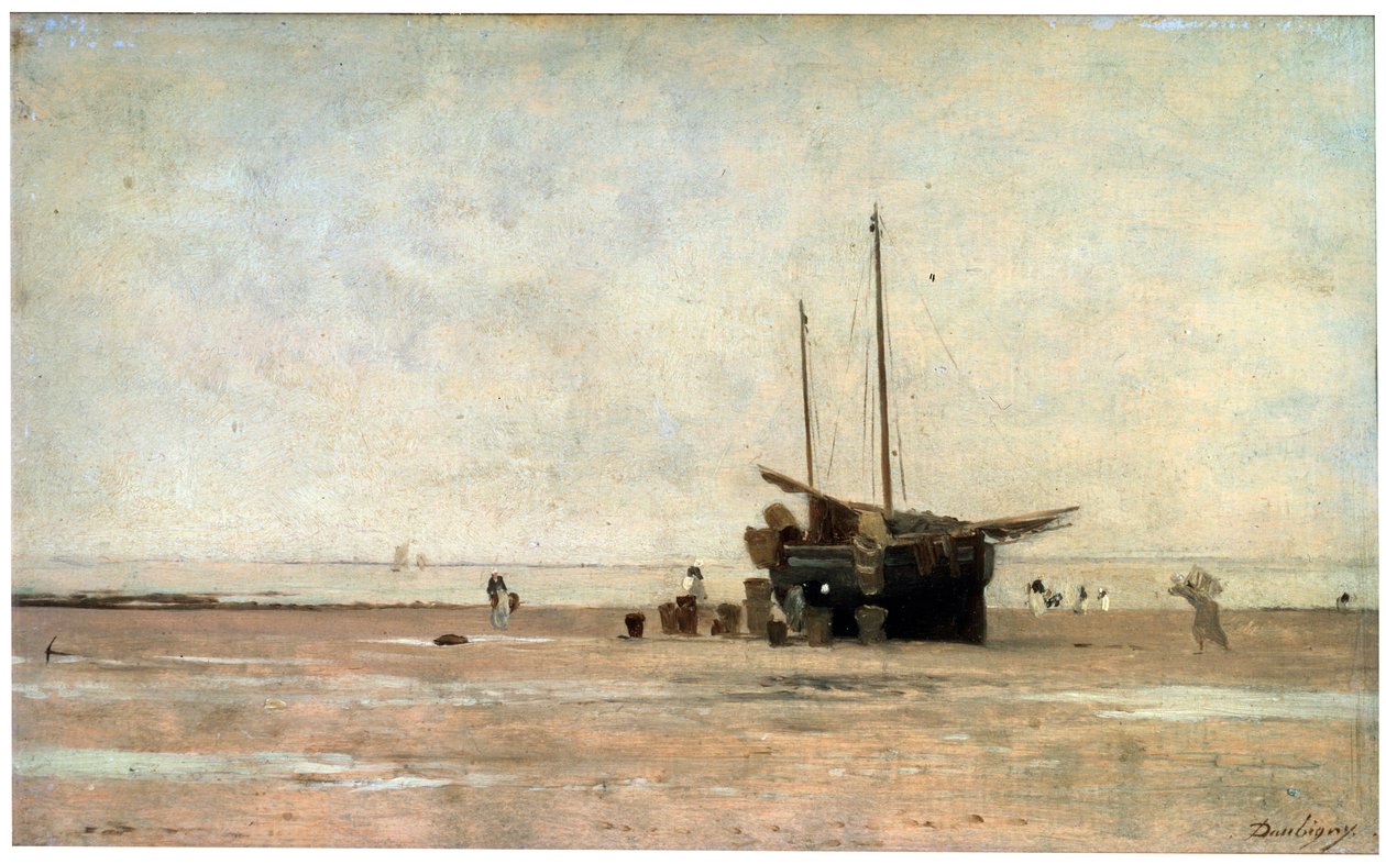 Tengerpart, az 1860-as évek vége, az 1870-es évek eleje. alkotó: Charles Francois Daubigny