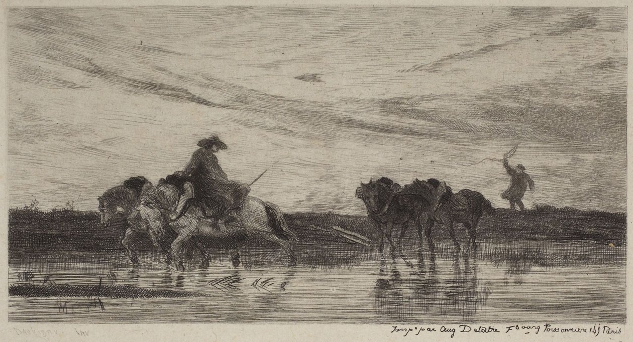 Igáslovak alkotó: Charles Francois Daubigny