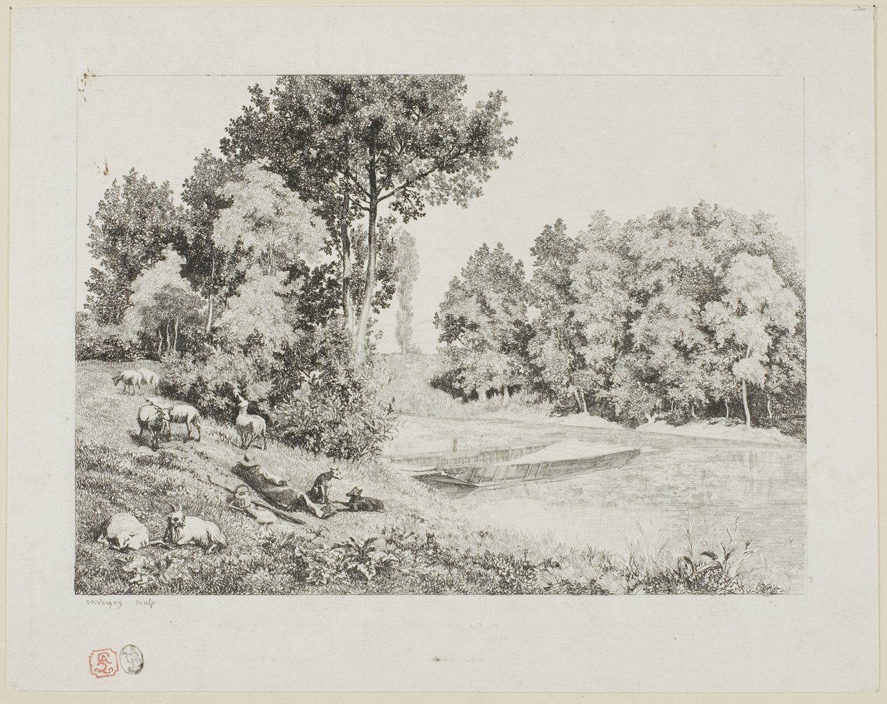 A nézet Bas-Meudonban készült alkotó: Charles Francois Daubigny