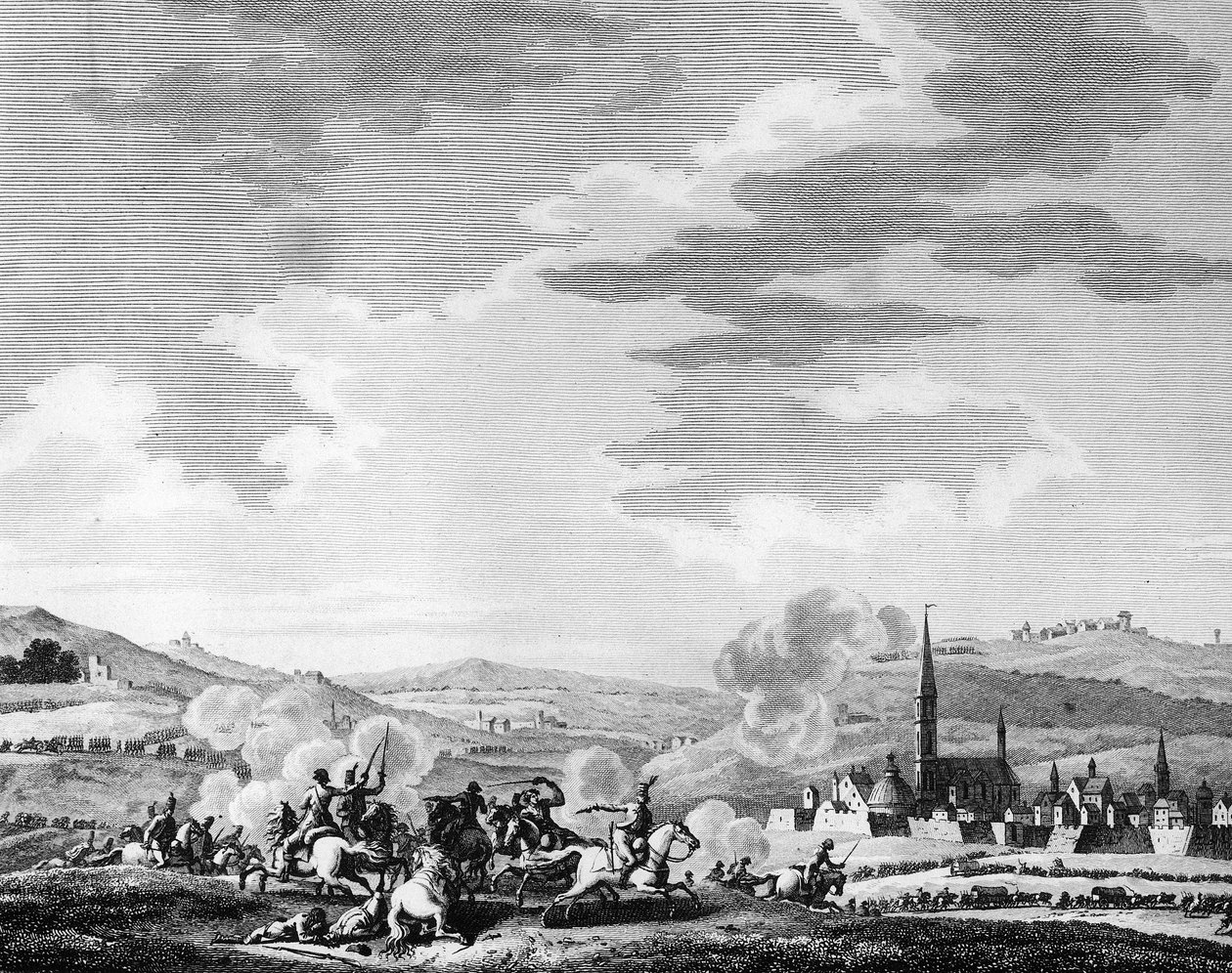 Francia forradalom: Nerwinden csata március 18-án alkotó: Charles Francois Gabriel Levachez