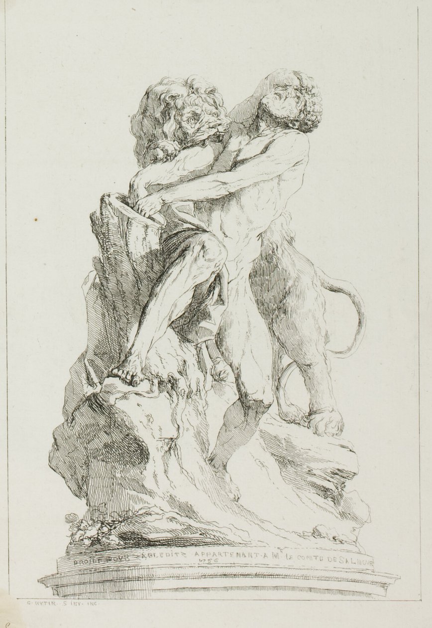 Milo of Croton alkotó: Charles Francois Hutin