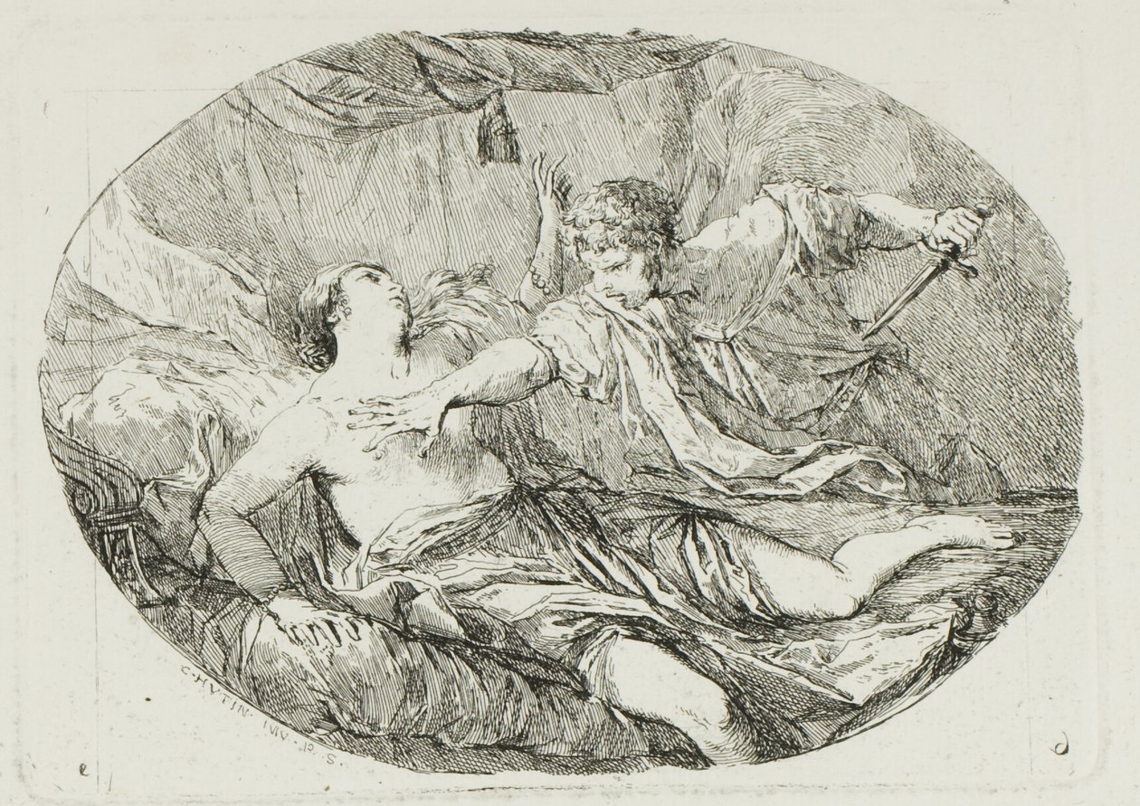 Tarquin és Lucretia alkotó: Charles Francois Hutin