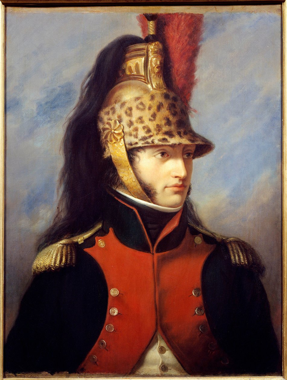 Louis Bonaparte (1778-1846) portréja, az 5. sárkányezred ezredesének egyenruhájában Charles Francois Jalabert (1819-1901) festménye 1852 Malmaison musee du chateau - Louis Bonaparte (1778-1846) portréja a sárkányok egyenruhájában az 5. re alkotó: Charles François Jalabert