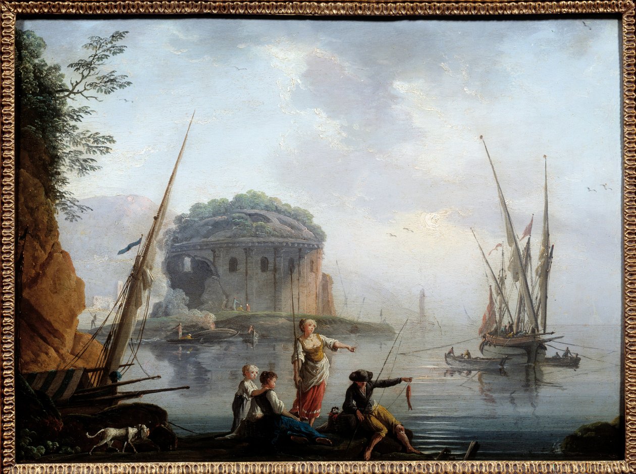 Charles Francois Grenier de la Croix dit Lacroix de Marseille tengeri festménye (? -1782) 18. század V. 0,27x0,38 m Rouen, Szépművészeti Múzeum alkotó: Charles Francois Lacroix de Marseille