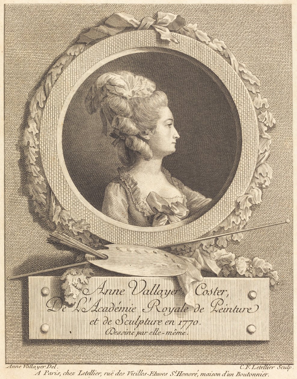 Anne Vallayer-Coster alkotó: Charles Francois Le Tellier after Anne Vallayer Coster