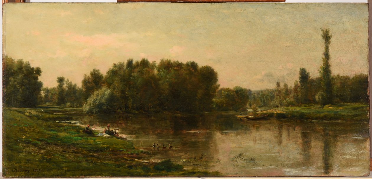 Az Oise partjai alkotó: Charles Francois Daubigny