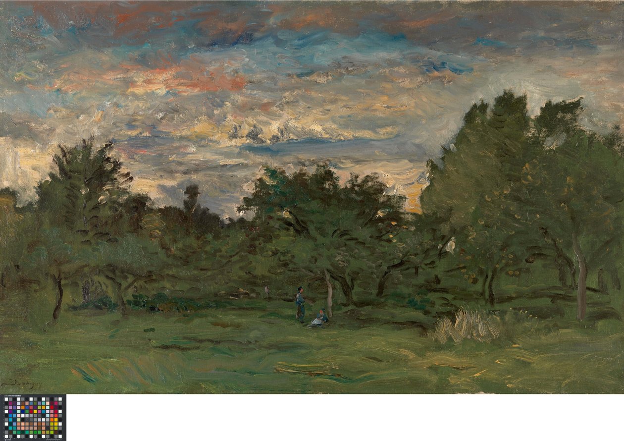 Éjszakai gyümölcsös alkotó: Charles Francois Daubigny