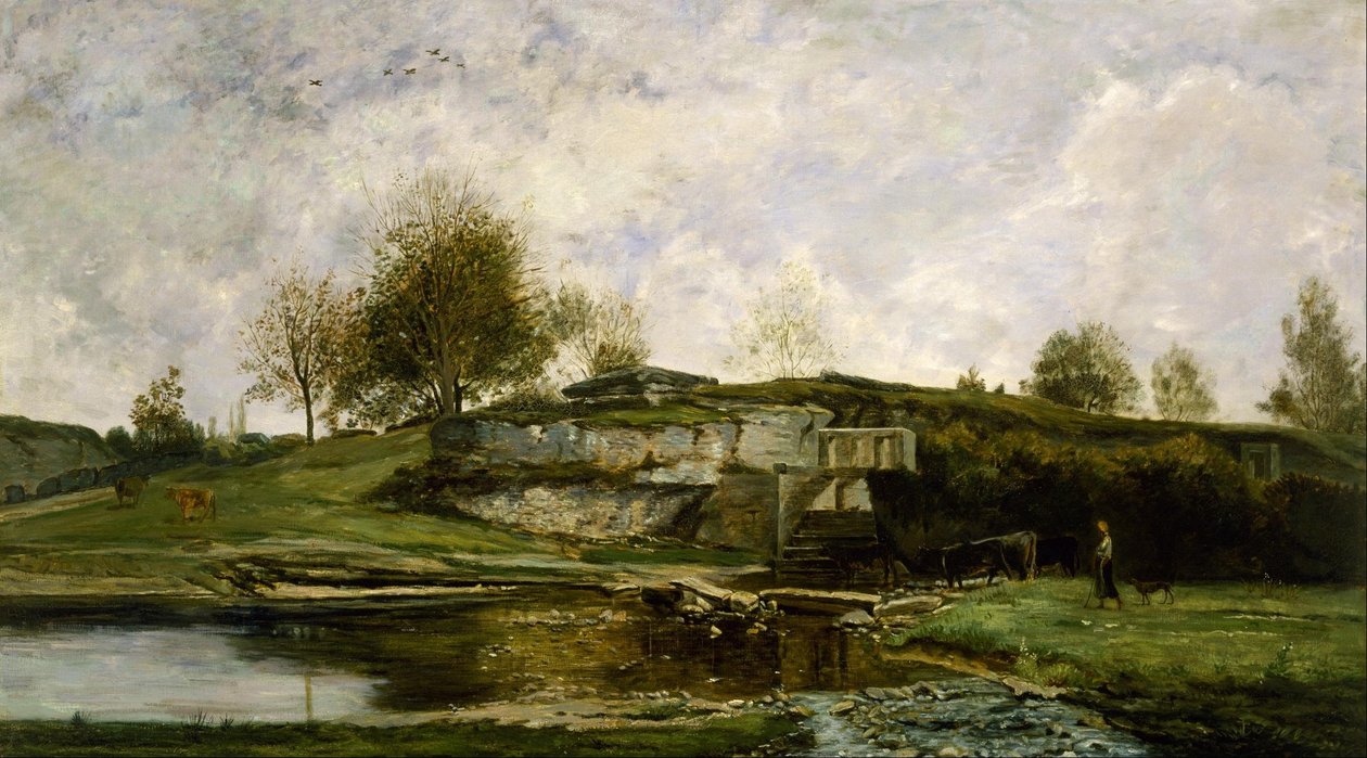 Zsilip az Optevoz-völgyben alkotó: Charles Francois Daubigny