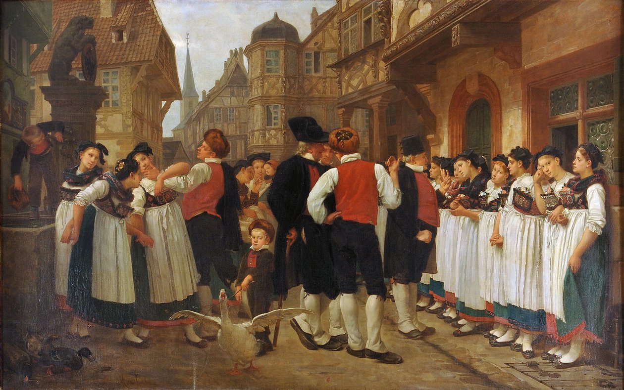 Francia: La foire aux servantes alkotó: Charles Francois Marchal