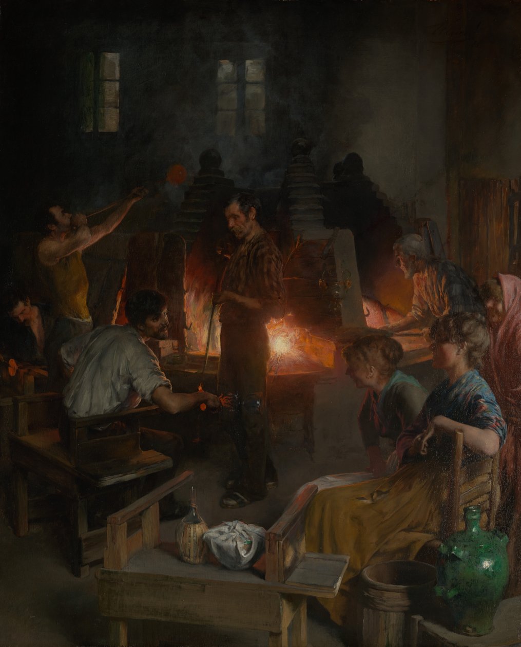 Muranói üvegfúvók, 1886. alkotó: Charles Frederic Ulrich