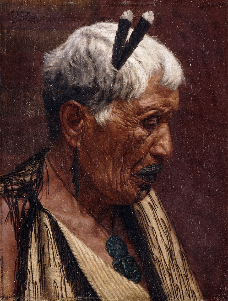 Visszatekintve – Wiripine Ninia, Ngatiawa főnöksége alkotó: Charles Frederick Goldie
