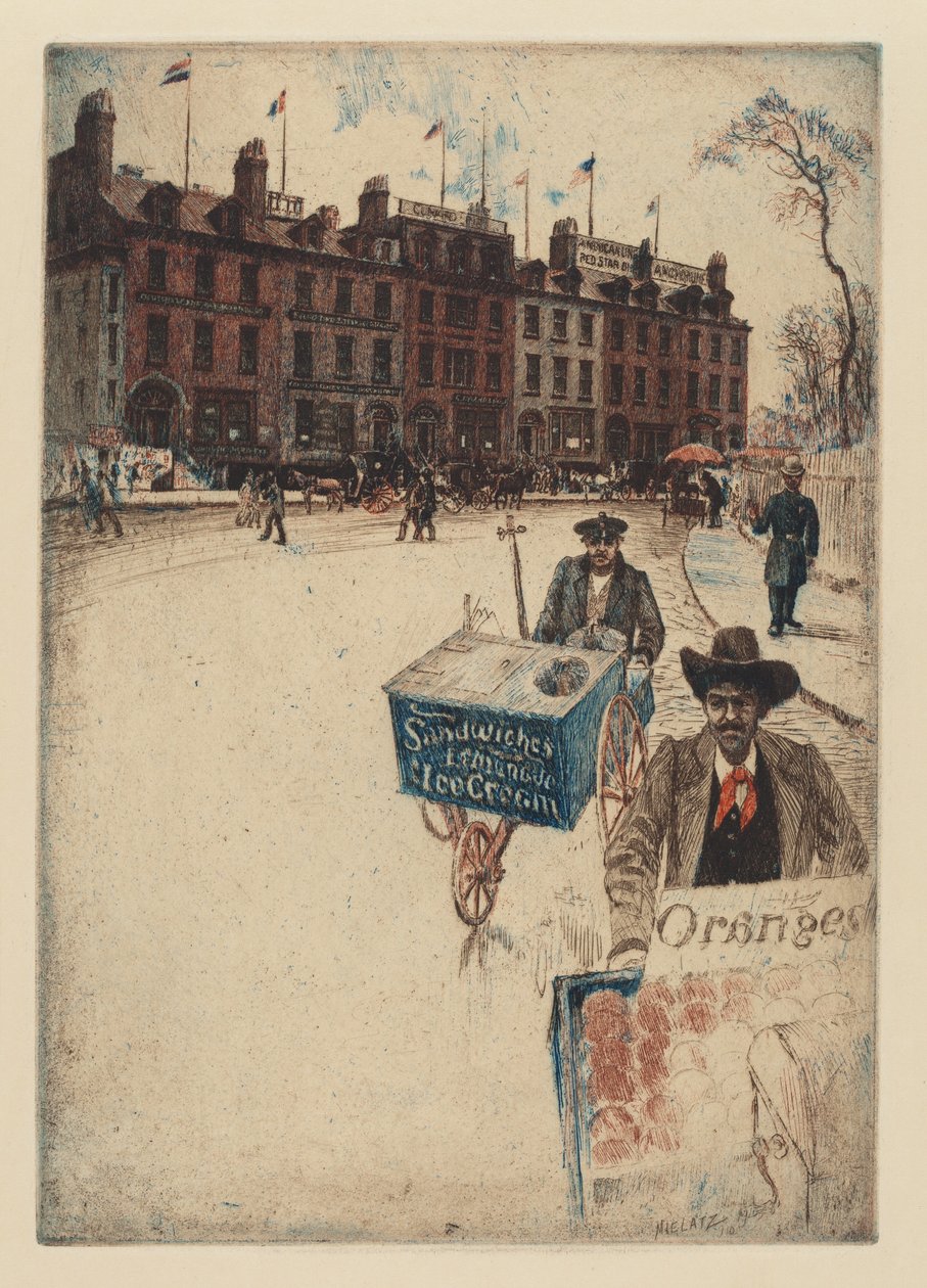 Bowling Green, 1910. alkotó: Charles Frederick William Mielatz