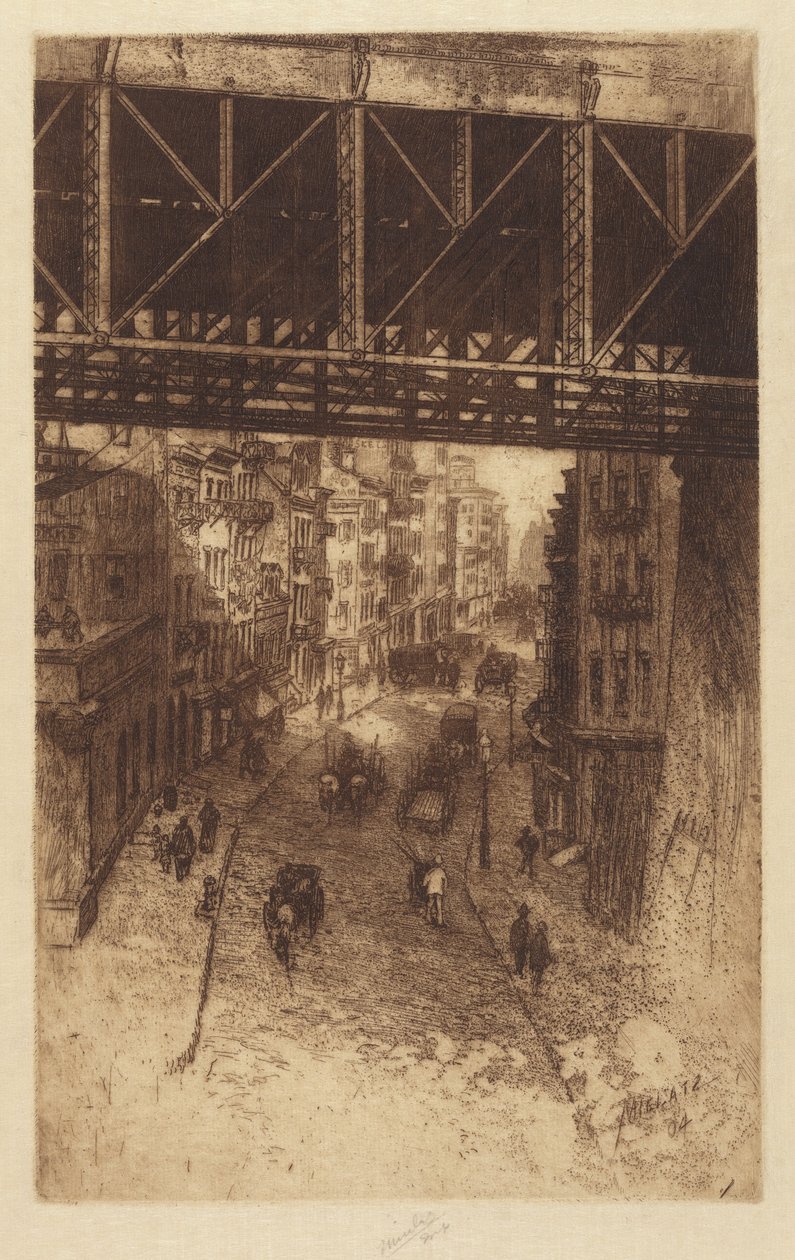 Cherry Street, N.Y. alkotó: Charles Frederick William Mielatz