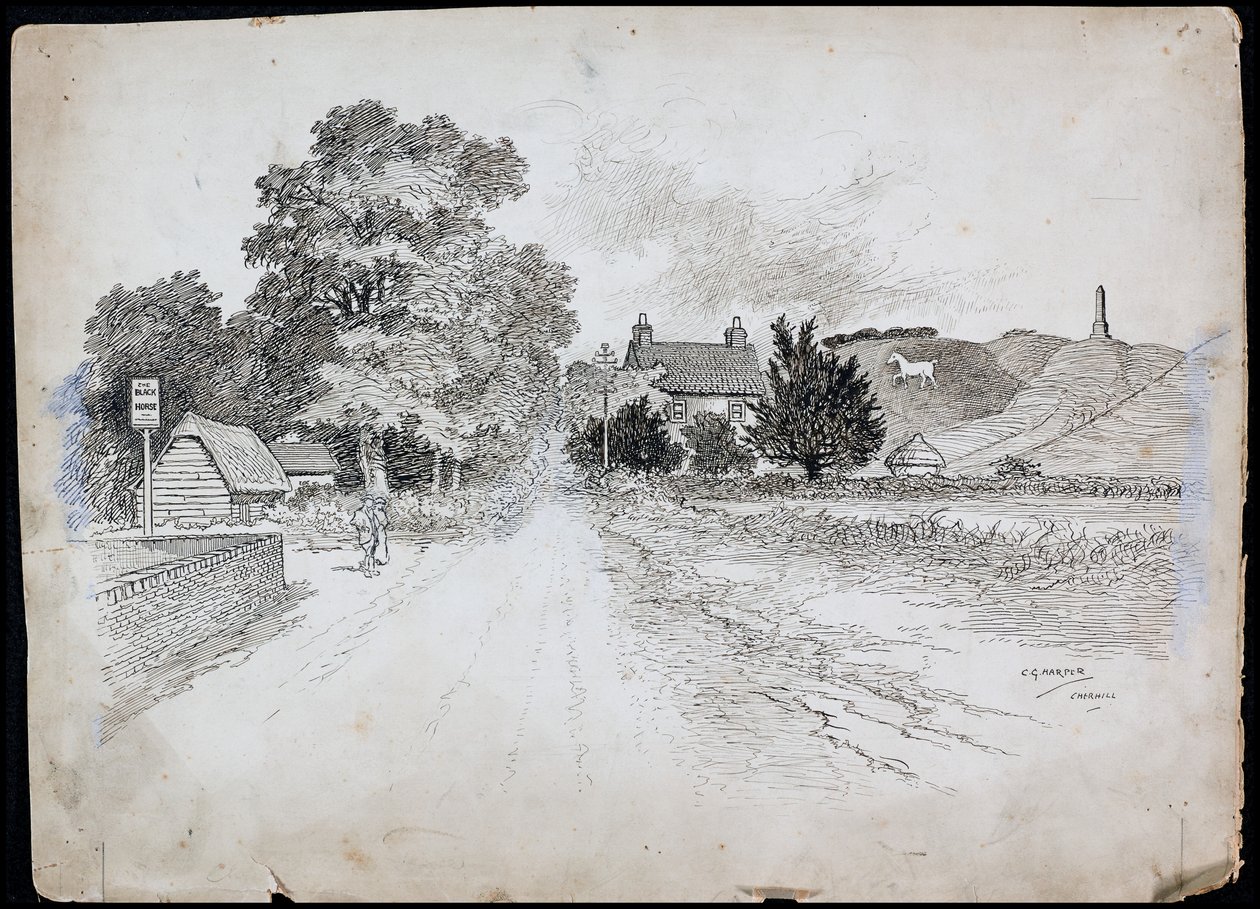 Cherhill, Wiltshire, 1892-1933 alkotó: Charles George Harper