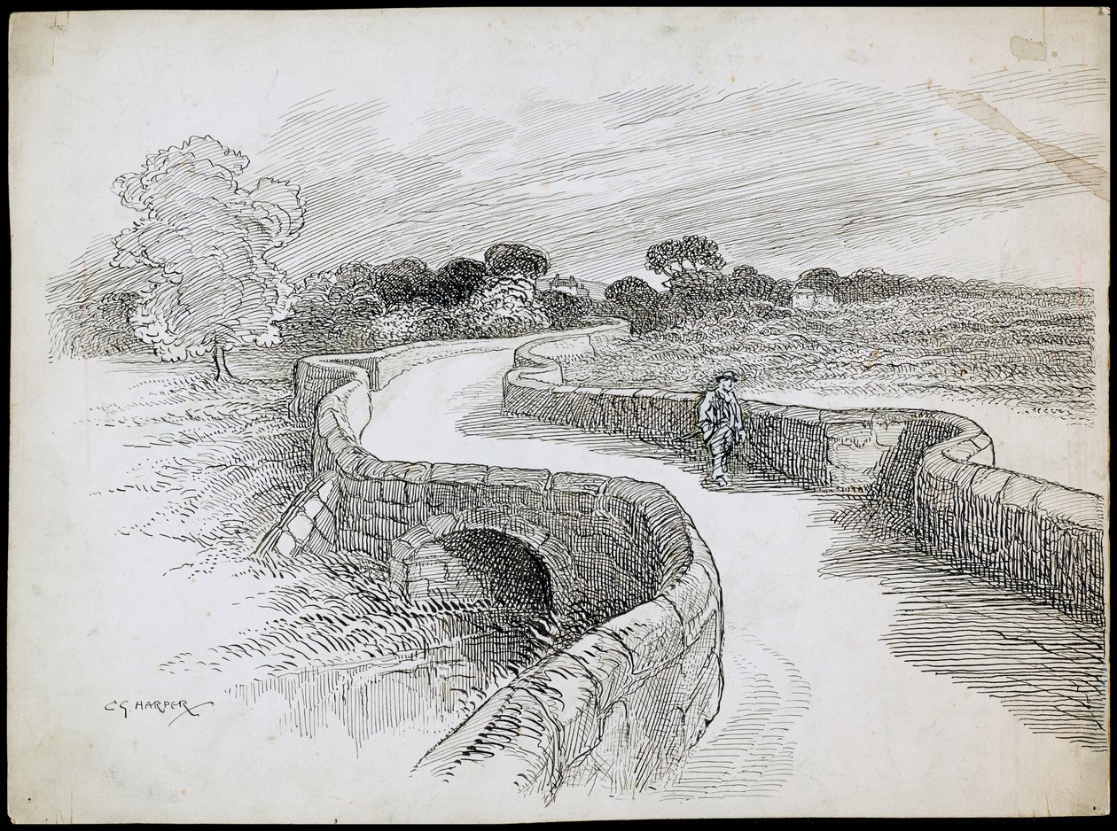Swarkestone Bridge, Stanton By Bridge, Derbyshire alkotó: Charles George Harper