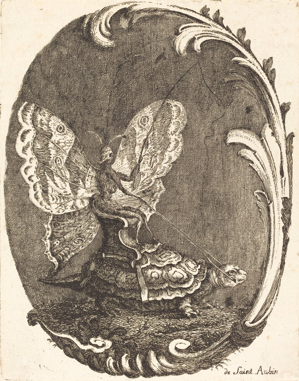A pillangó és a teknős alkotó: Charles Germain de Saint Aubin