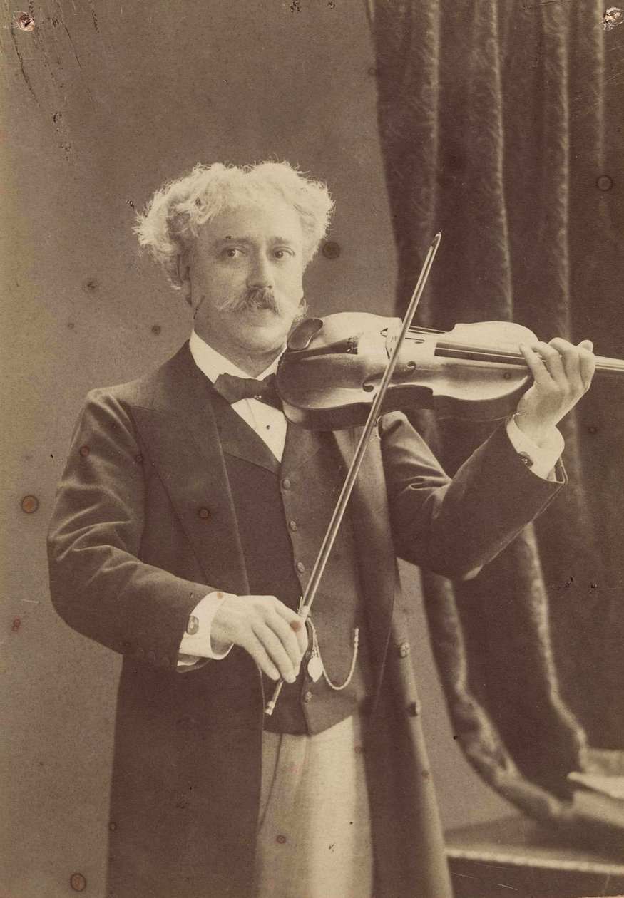Paul de Sarasate hegedűművész és zeneszerző portréja 1844-1908, c. 1890. alkotó: Charles Gerschel