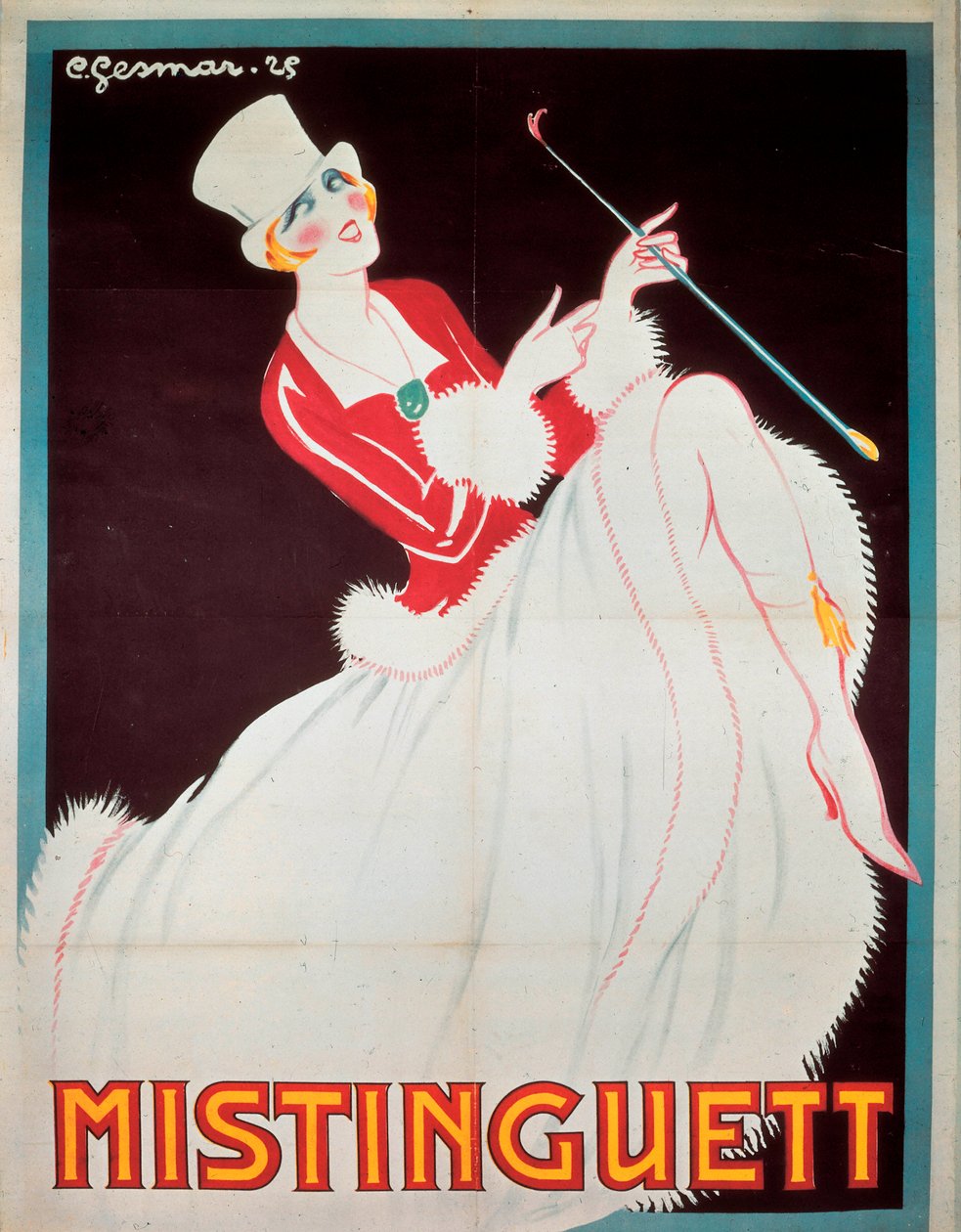 Mistinguett plakátja alkotó: Charles Gesmar