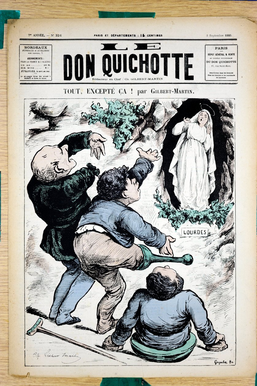 A „Le Don Quijote” borítója, 324. szám, Satirique en Colors alkotó: Charles Gilbert Martin