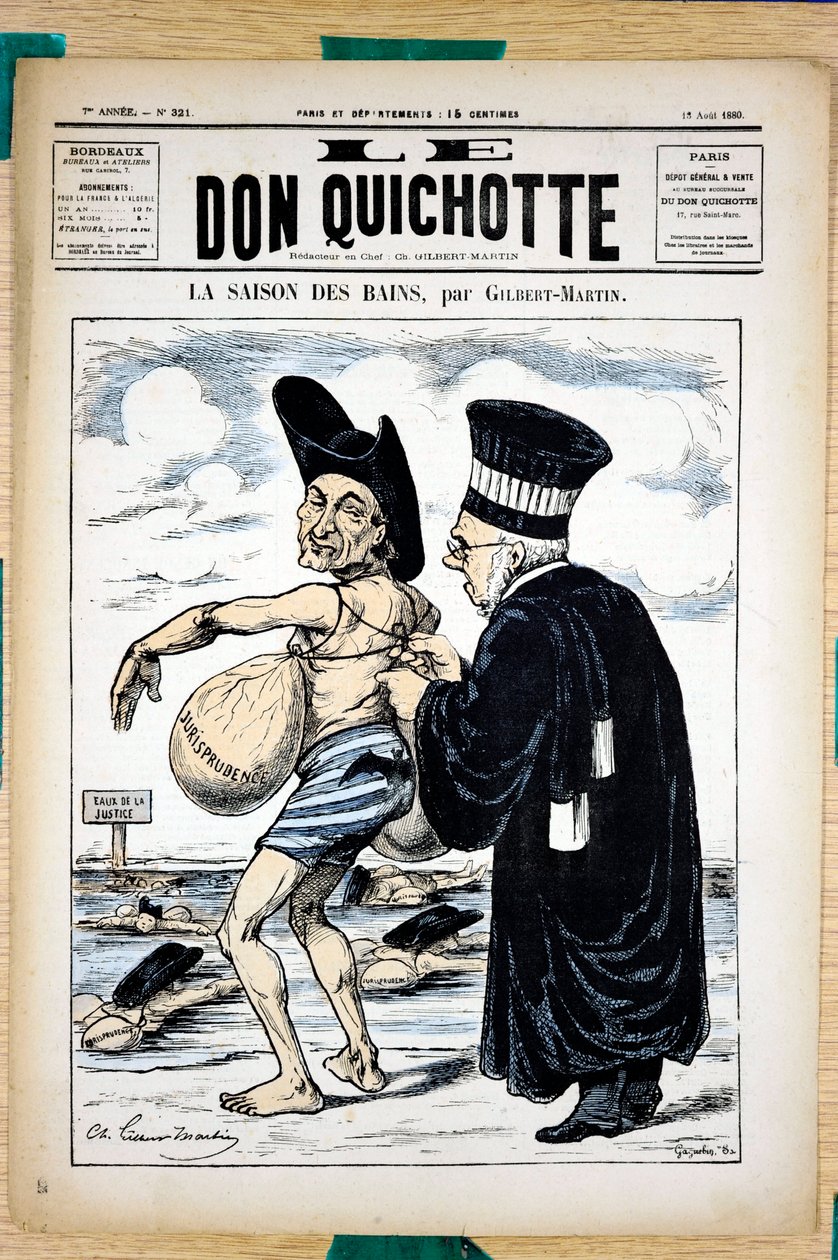 „A Don Quijote” borítója, 321. szám, Satiric en Colors alkotó: Charles Gilbert Martin