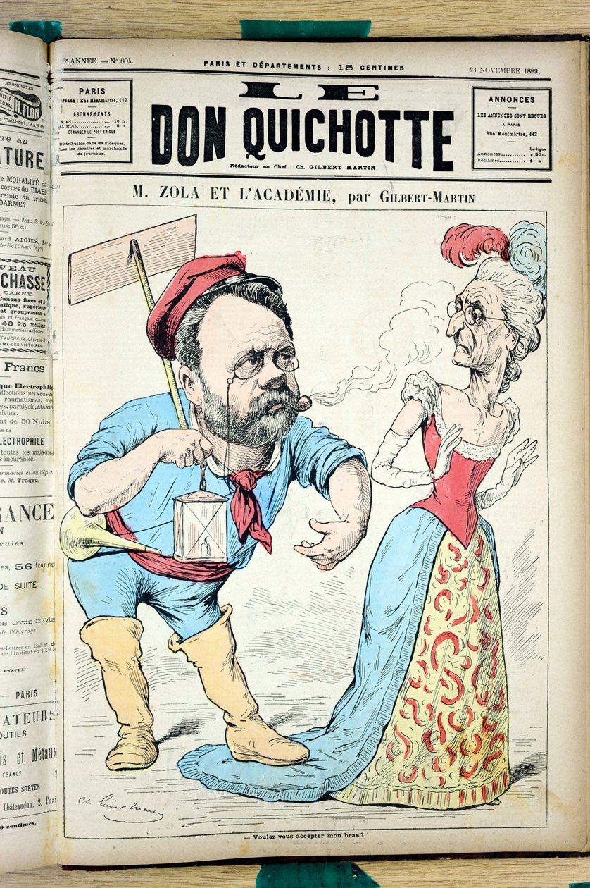 „A Don Quijote” borítója, 804. szám, Színes szatirikus alkotó: Charles Gilbert Martin
