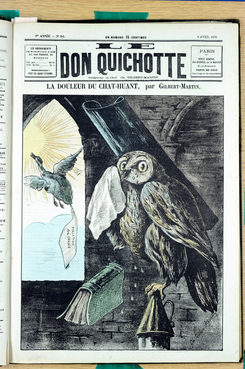 „A Don Quijote” borítója, 94. szám, Szatirikus és Színek alkotó: Charles Gilbert Martin