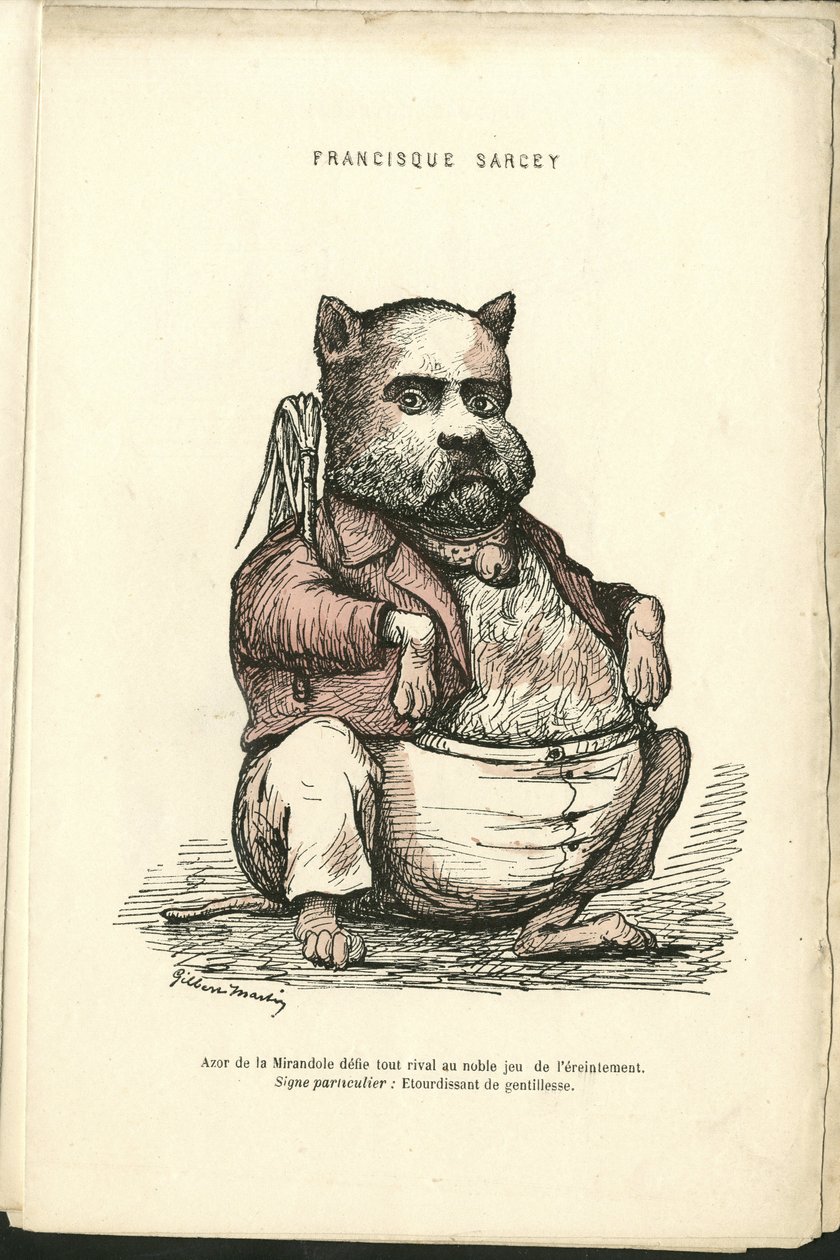 Illusztráció: Charles Gilbert-Martin (1839-1905) a „Kortárs grimaszok” c. alkotó: Charles Gilbert Martin