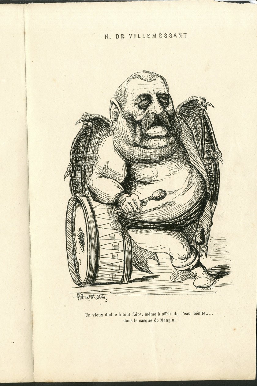 Illusztráció: Charles Gilbert-Martin (1839-1905) a „Kortárs grimaszok” c. alkotó: Charles Gilbert Martin