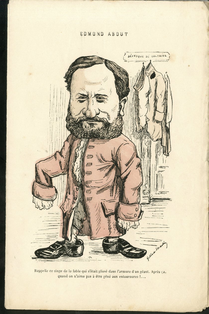 Illusztráció: Charles Gilbert-Martin (1839-1905) a „Grimaces contemporaines” c. alkotó: Charles Gilbert Martin