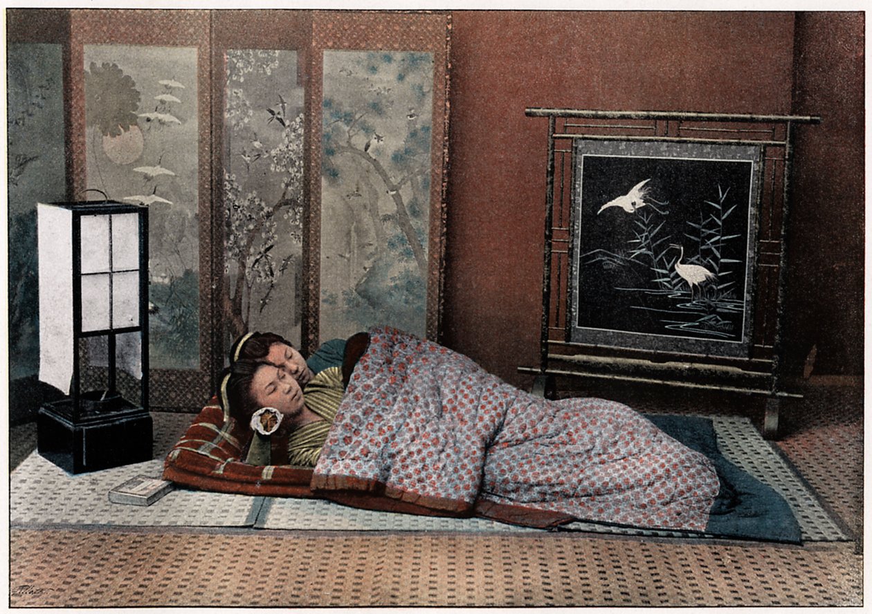 Egy hálószoba Japánban, 1890 alkotó: Charles Gillot