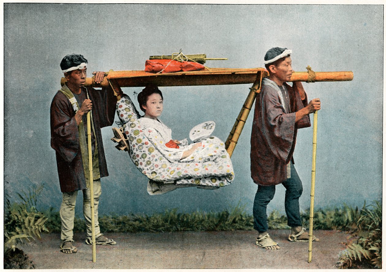 La Kago, Japán közlekedése, 1890 alkotó: Charles Gillot