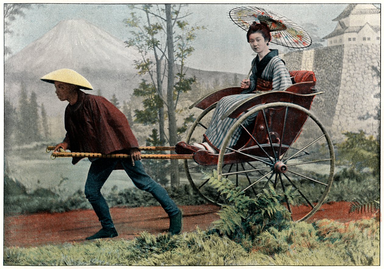 Riksa, Japán kocsija, 1890 alkotó: Charles Gillot