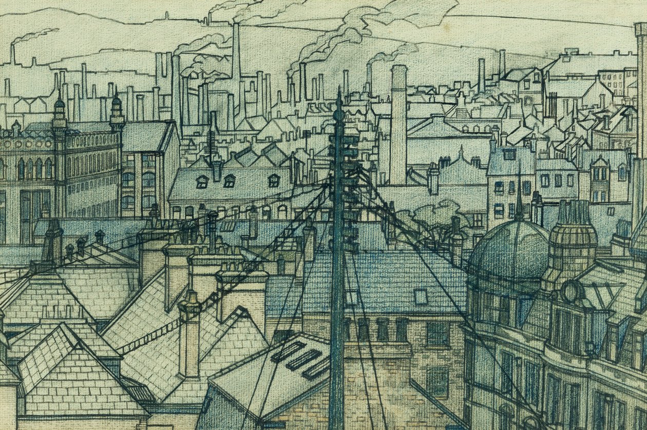 Leeds Roofs alkotó: Charles Ginner