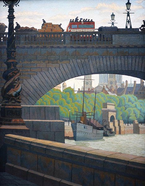 Old Waterloo híd (olaj) alkotó: Charles Ginner