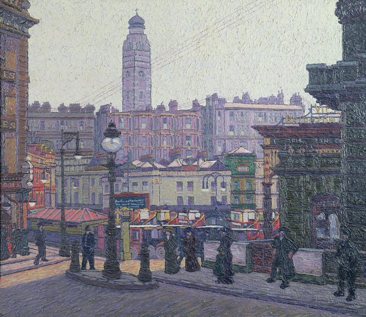 Napfényes tér, Victoria pályaudvar alkotó: Charles Ginner