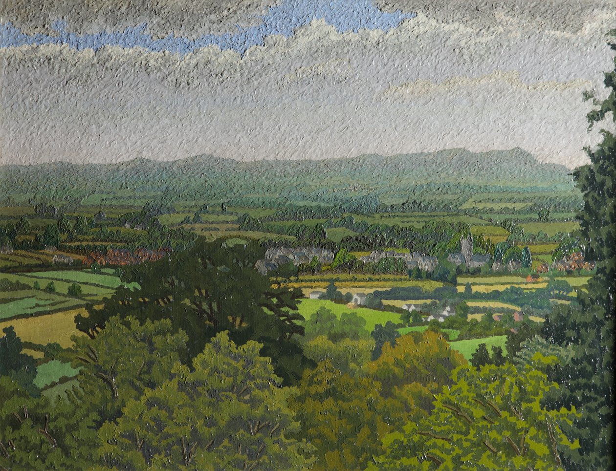 Malvern Hills, Worcestershire (olaj, vászon) alkotó: Charles Ginner