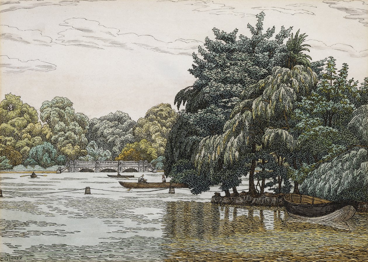 A Serpentine, Hyde Park alkotó: Charles Ginner